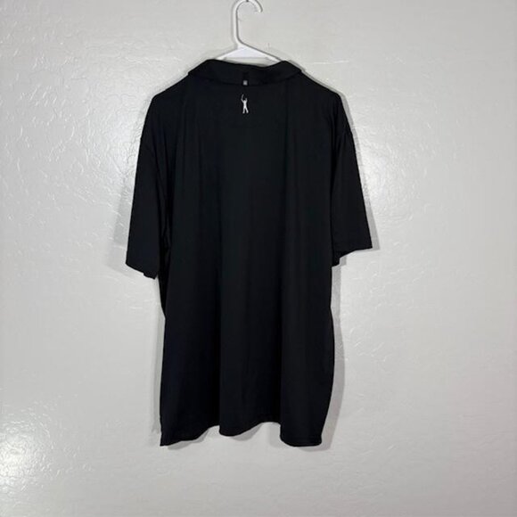Mizzen Main Polo Shirt Mens 2XL Black Phil Mickelson Golf Performance Stretch - Picture 8 of 8